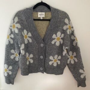 Industry Gray and Yellow Sweater